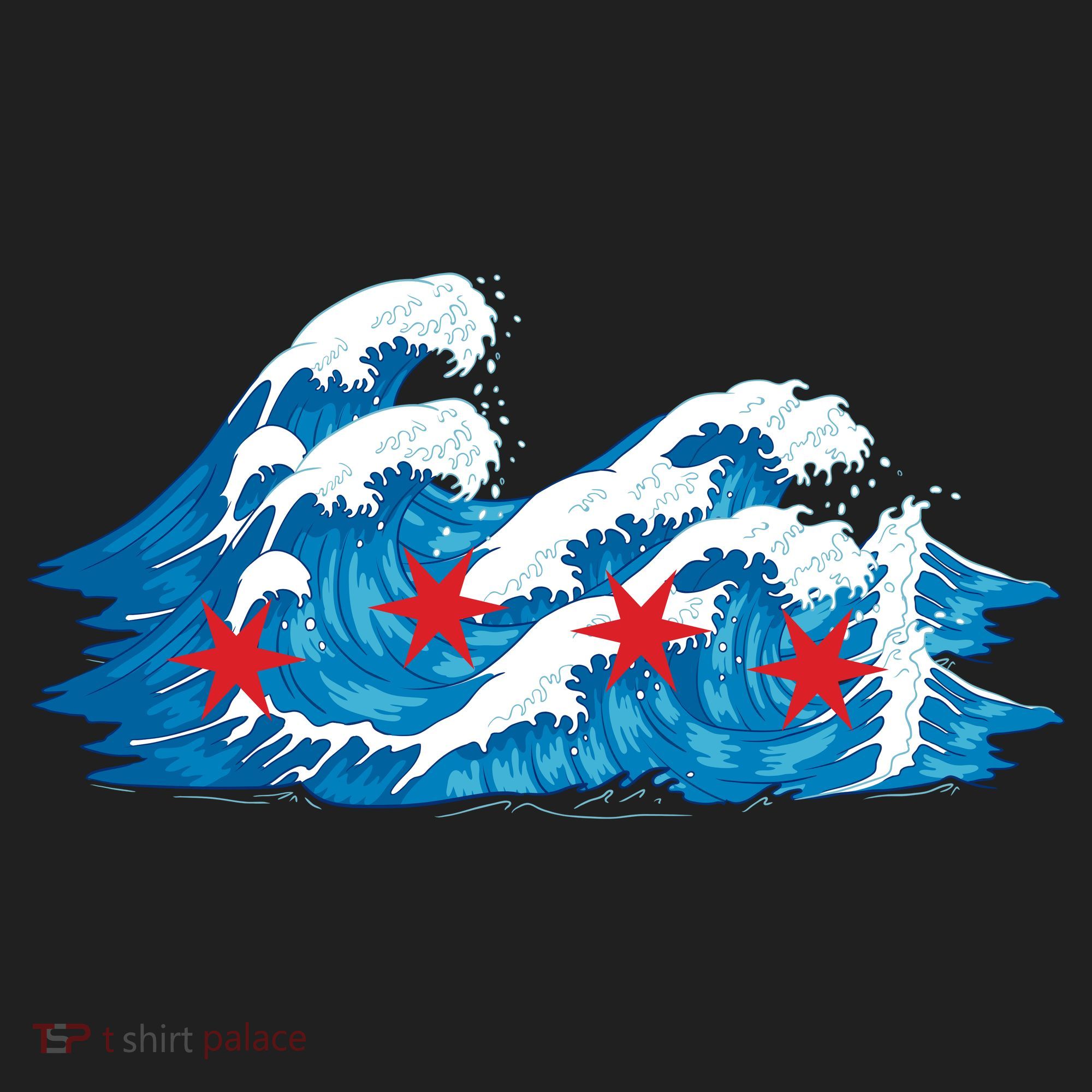Chicago Tsunami Wave State Flag Tumbler