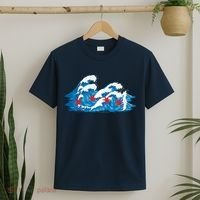 Chicago Tsunami Wave State Flag T-Shirt thumb 2