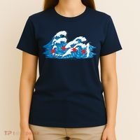 Chicago Tsunami Wave State Flag T-Shirt thumb 4