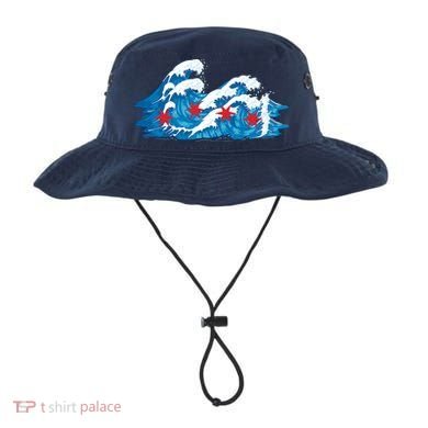 Chicago Tsunami Wave State Flag Bucket Hat