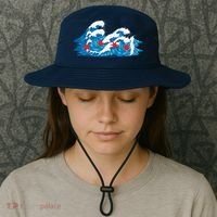 Chicago Tsunami Wave State Flag Bucket Hat thumb 3