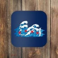 Chicago Tsunami Wave State Flag Coaster thumb 0