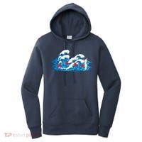Chicago Tsunami Wave State Flag Women's Hoodie thumb 0