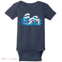 Chicago Tsunami Wave State Flag Baby Bodysuit thumb 0