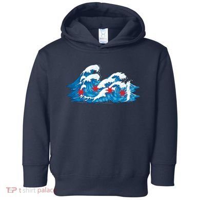 Chicago Tsunami Wave State Flag Toddler Hoodie