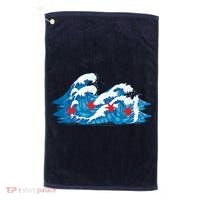 Chicago Tsunami Wave State Flag Golf Towel thumb 0