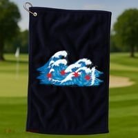Chicago Tsunami Wave State Flag Golf Towel thumb 1