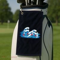 Chicago Tsunami Wave State Flag Golf Towel thumb 2