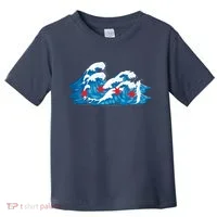 Chicago Tsunami Wave State Flag Toddler T-Shirt thumb 0
