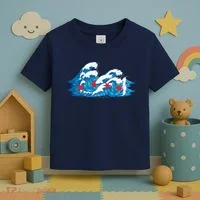 Chicago Tsunami Wave State Flag Toddler T-Shirt thumb 3