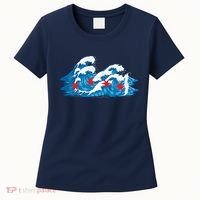 Chicago Tsunami Wave State Flag Women's T-Shirt thumb 0