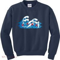 Chicago Tsunami Wave State Flag Kids Sweatshirt thumb 0