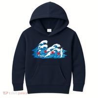Chicago Tsunami Wave State Flag Kids Hoodie thumb 0