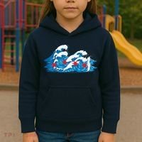 Chicago Tsunami Wave State Flag Kids Hoodie thumb 3