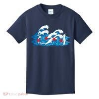 Chicago Tsunami Wave State Flag Kids T-Shirt thumb 0