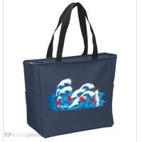 Chicago Tsunami Wave State Flag Tote Bag thumb 2