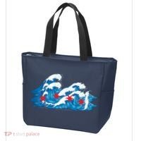 Chicago Tsunami Wave State Flag Tote Bag thumb 3