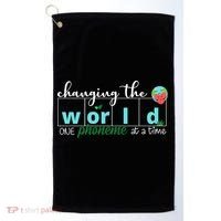 Changing The World One Phoneme At A Time Cute Golf Towel thumb 0