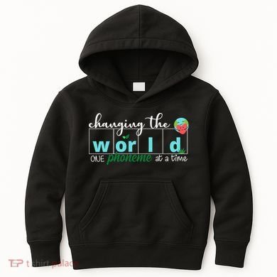 Changing The World One Phoneme At A Time Cute Kids Hoodie