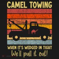 Camel Towing When It's Wedged In Tight Funny Visor thumb 3
