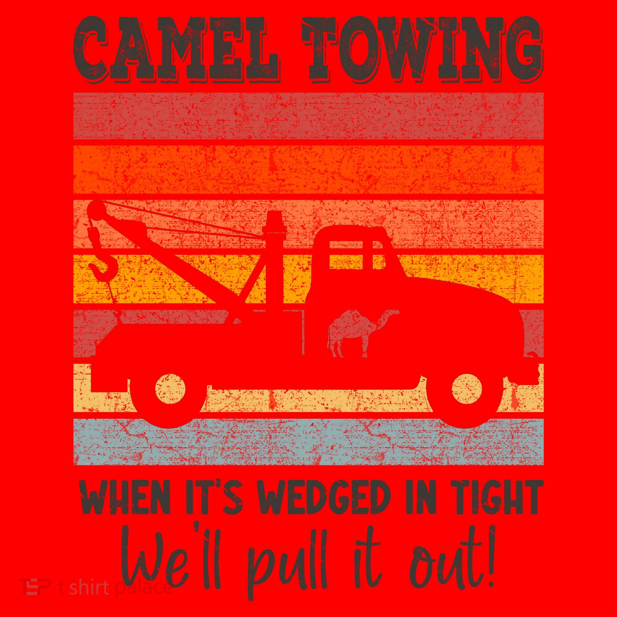 Camel Towing When It's Wedged In Tight Funny Santa Hat
