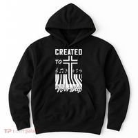 Created To Worship Funny Christian Pianist Hoodie thumb 0