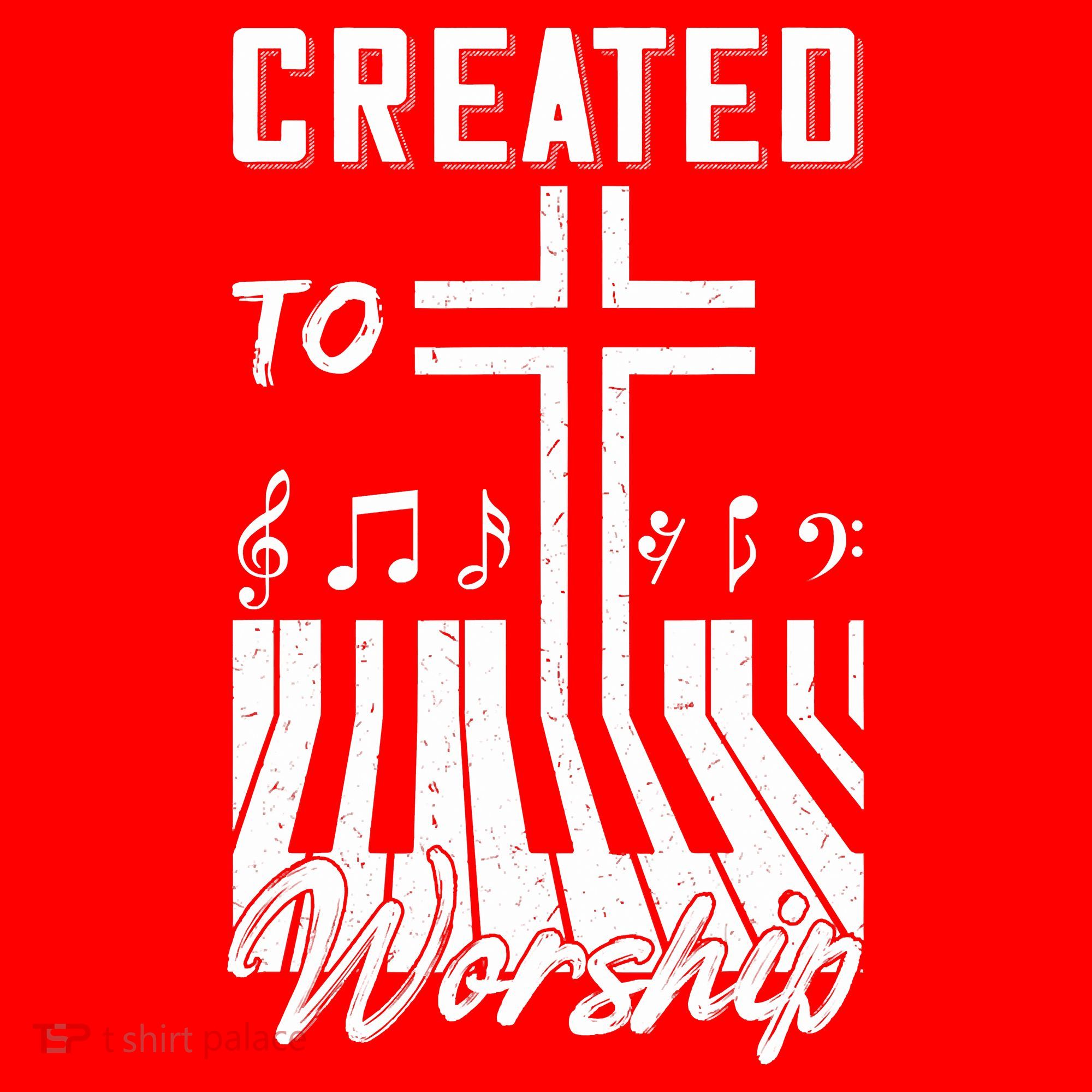 Created To Worship Funny Christian Pianist Santa Hat