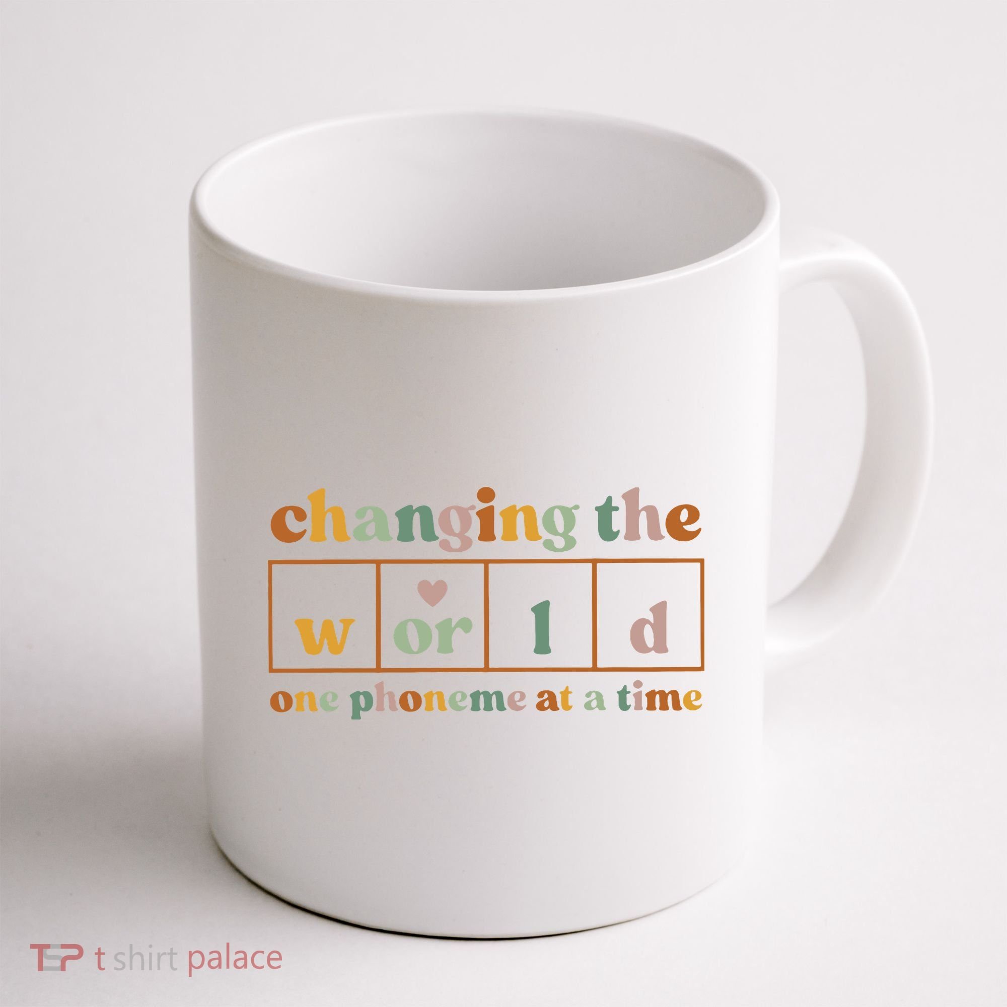 Changing The World One Phoneme At A Time Kindergarten Teacher Coffee Mug