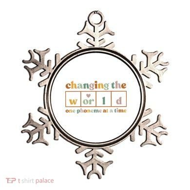 Changing The World One Phoneme At A Time Kindergarten Teacher Ornament
