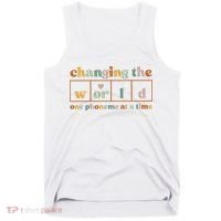 Changing The World One Phoneme At A Time Kindergarten Teacher Tank Top thumb 0