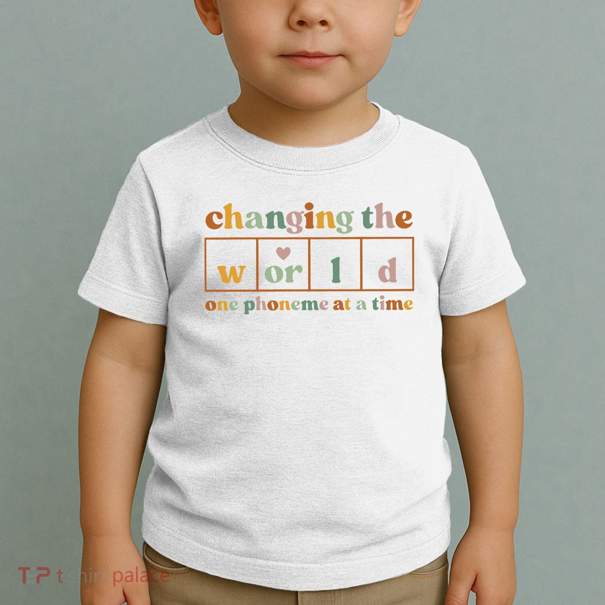 Changing The World One Phoneme At A Time Kindergarten Teacher Toddler T-Shirt