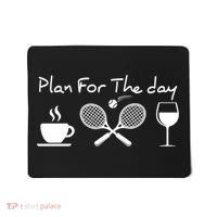 Coffee Tennis Wine Plan For The Day Funny Tennis Mousepad thumb 0
