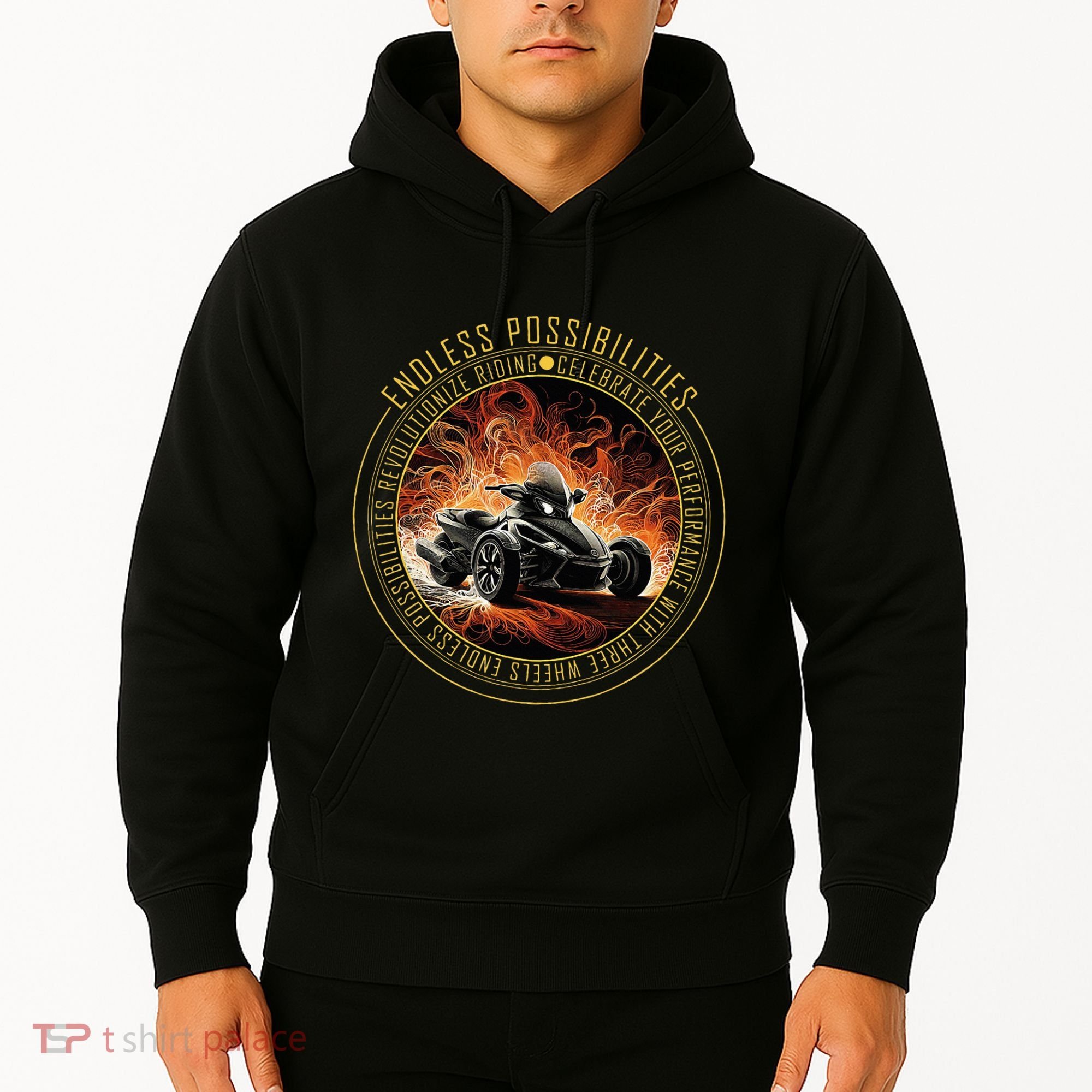 Canam Three Wheels Funny Riding Hoodie