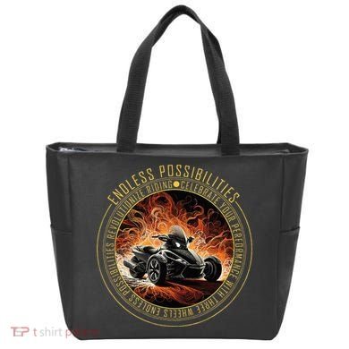 Canam Three Wheels Funny Riding Tote Bag