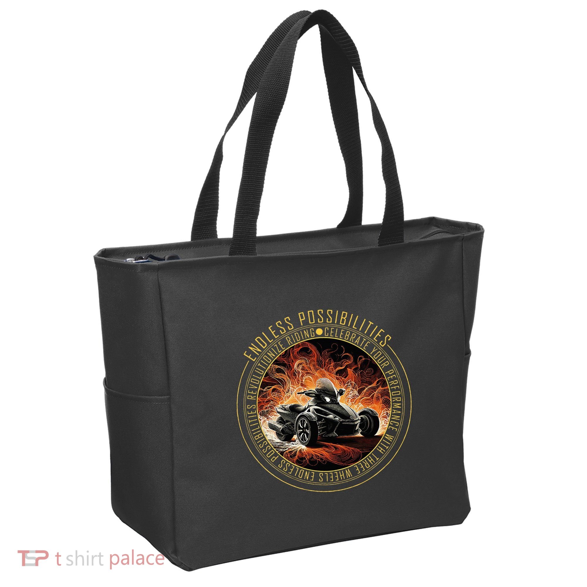 Canam Three Wheels Funny Riding Tote Bag