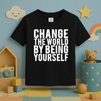 Change The World Be Yourself Toddler T-Shirt thumb 3