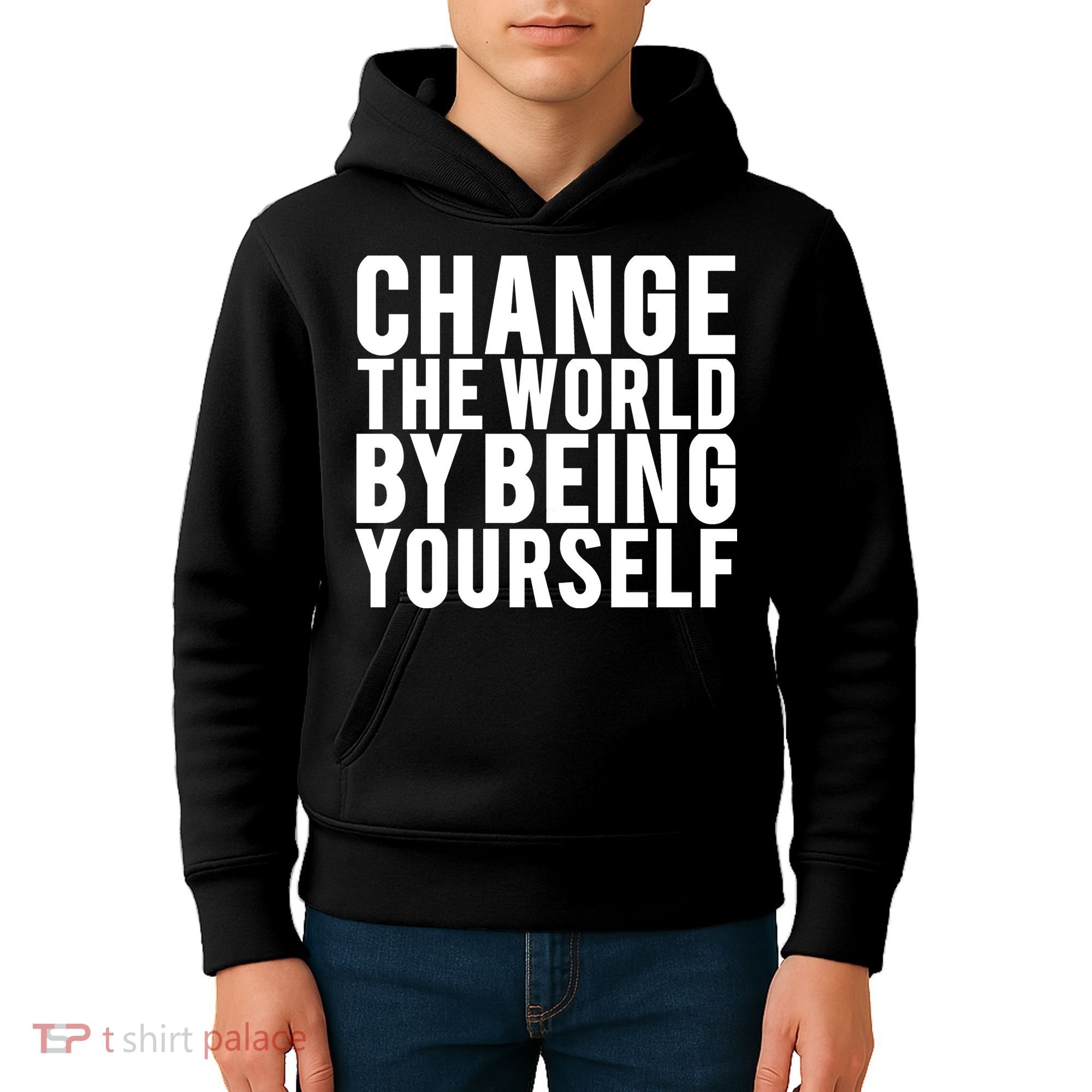 Change The World Be Yourself Kids Hoodie