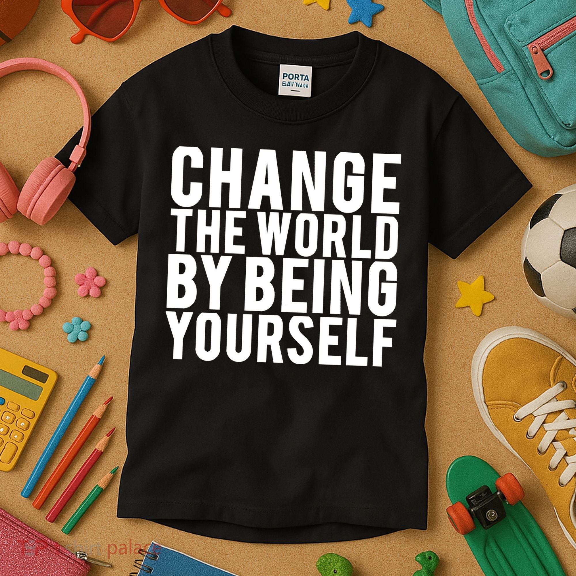Change The World Be Yourself Kids T-Shirt