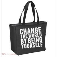 Change The World Be Yourself Tote Bag thumb 2