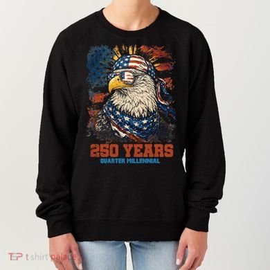 Celebrate USA 250 Years Quarter Millennial Eagle  Women's Sweatshirt