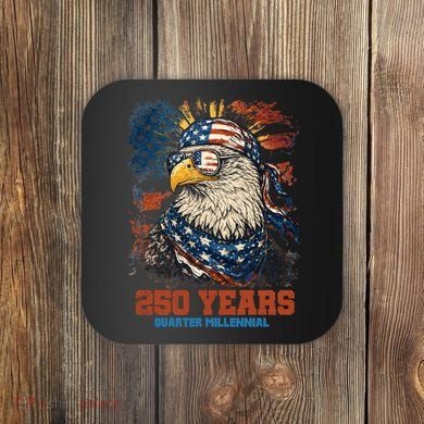 Celebrate USA 250 Years Quarter Millennial Eagle  Coaster