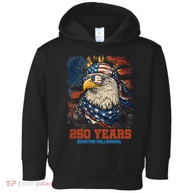 Celebrate USA 250 Years Quarter Millennial Eagle  Toddler Hoodie