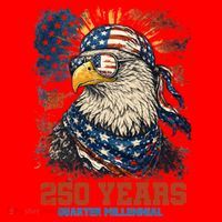 Celebrate USA 250 Years Quarter Millennial Eagle  Santa Hat thumb 1