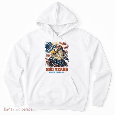 Celebrate USA 250 Years Quarter Millennial Eagle  Hoodie