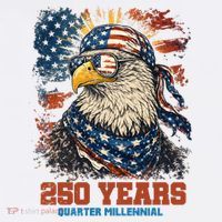 Celebrate USA 250 Years Quarter Millennial Eagle  Long Sleeve Shirt thumb 2