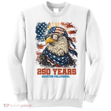 Celebrate USA 250 Years Quarter Millennial Eagle  Sweatshirt