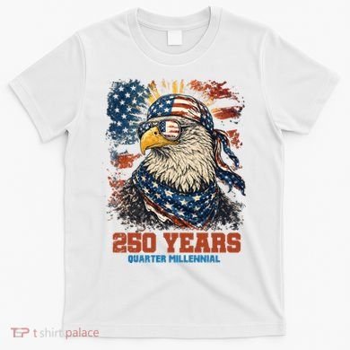 Celebrate USA 250 Years Quarter Millennial Eagle  T-Shirt