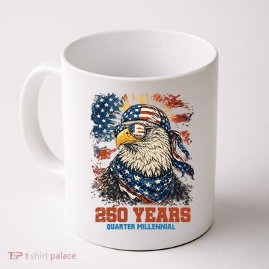 Celebrate USA 250 Years Quarter Millennial Eagle  Coffee Mug