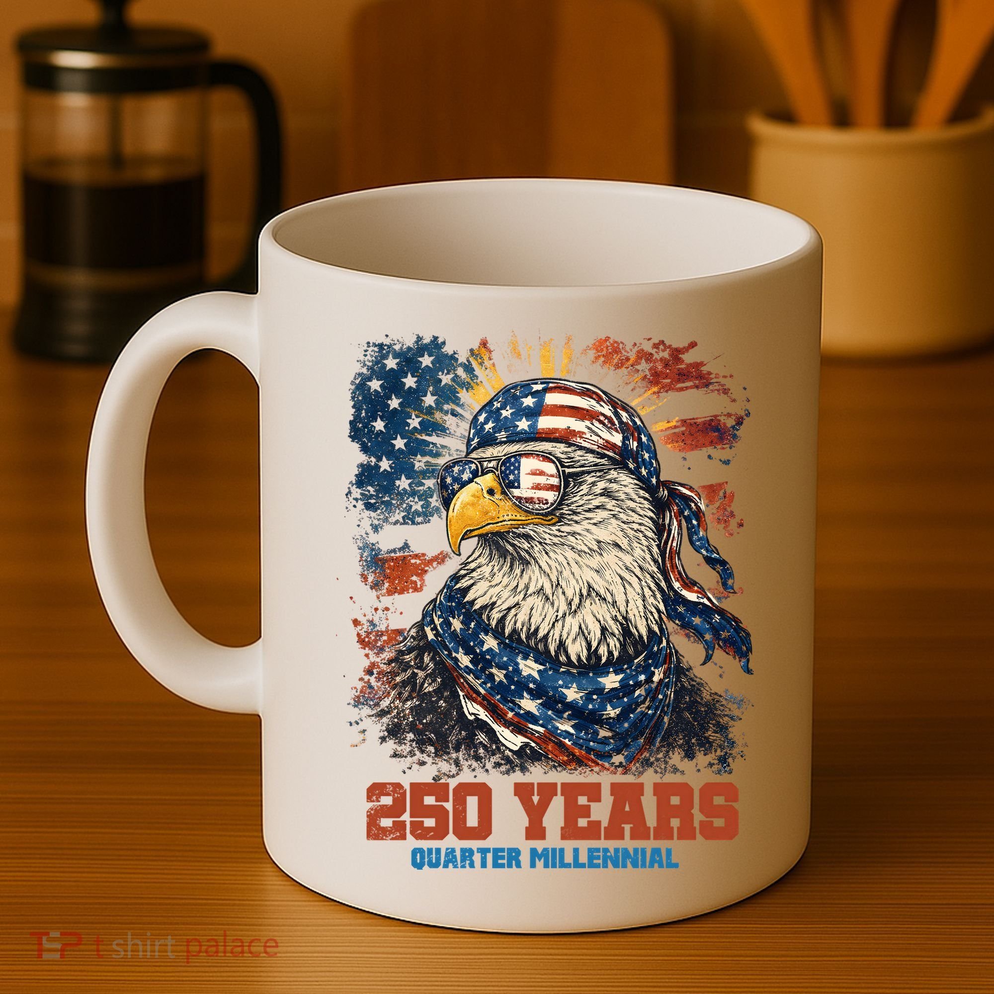 Celebrate USA 250 Years Quarter Millennial Eagle  Coffee Mug