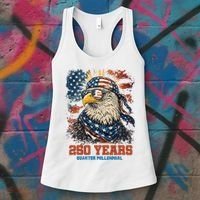 Celebrate USA 250 Years Quarter Millennial Eagle  Women's Tank Top thumb 3